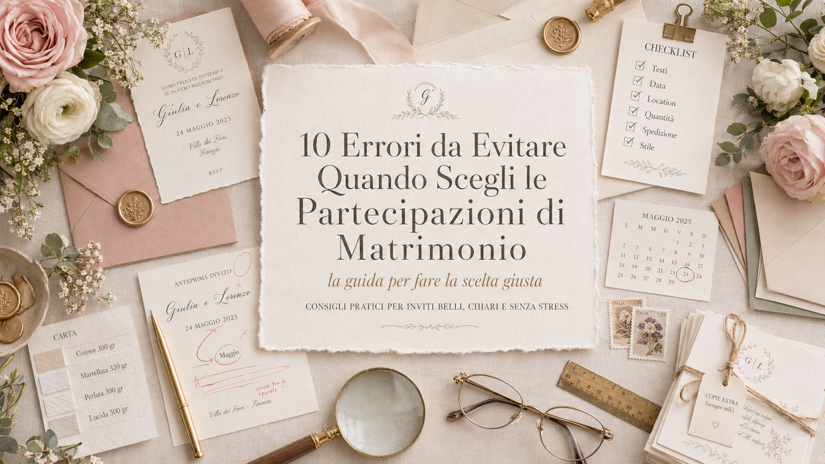 10 Errori da Evitare Quando Scegli le Partecipazioni di Matrimonio