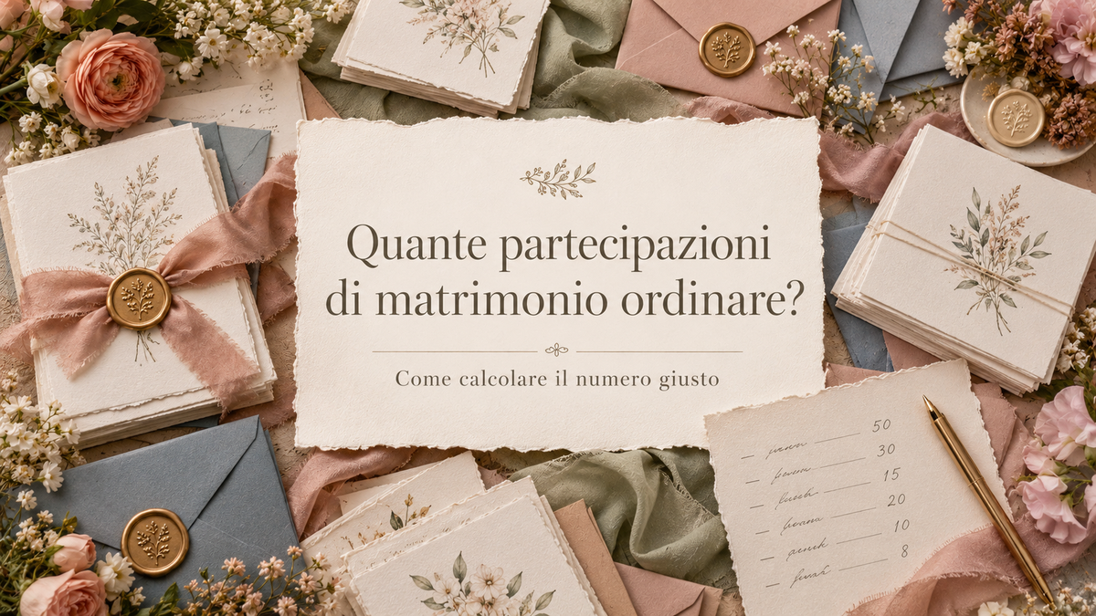 Quante partecipazioni di matrimonio ordinare? Come calcolare il numero giusto