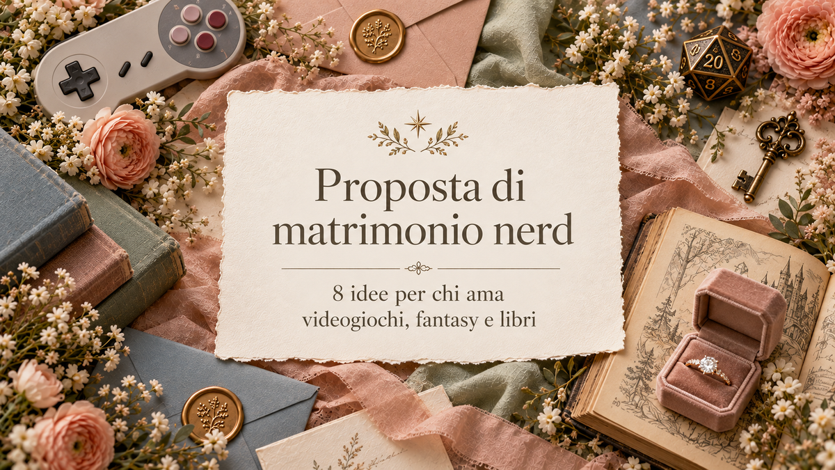 Proposta di matrimonio nerd: 8 idee per chi ama videogiochi, fantasy e libri