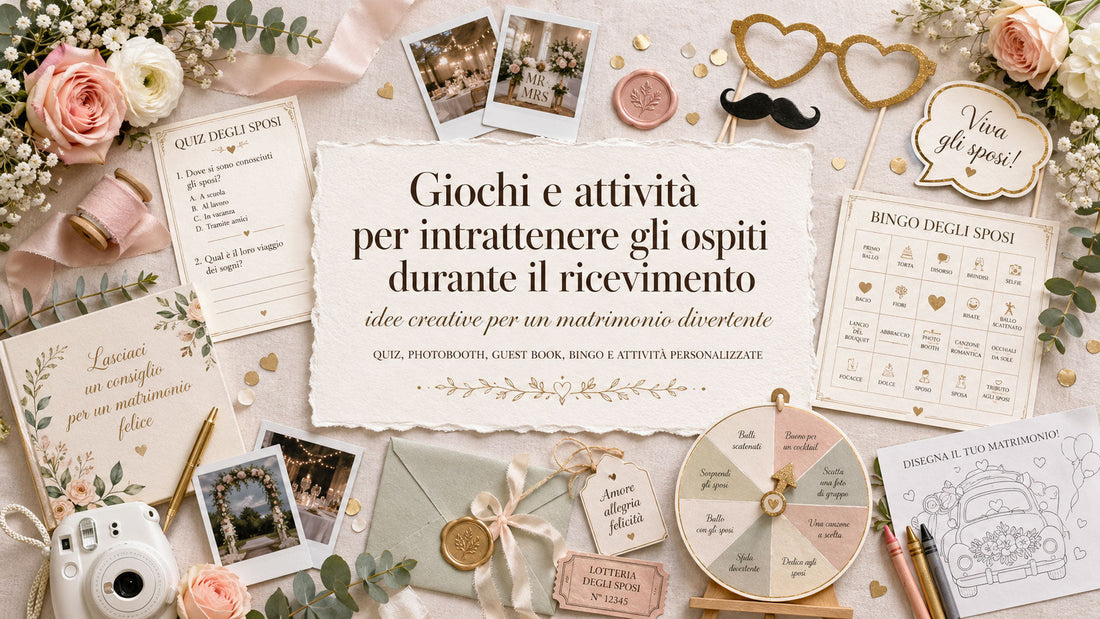Giochi e attività per intrattenere gli ospiti durante il ricevimento