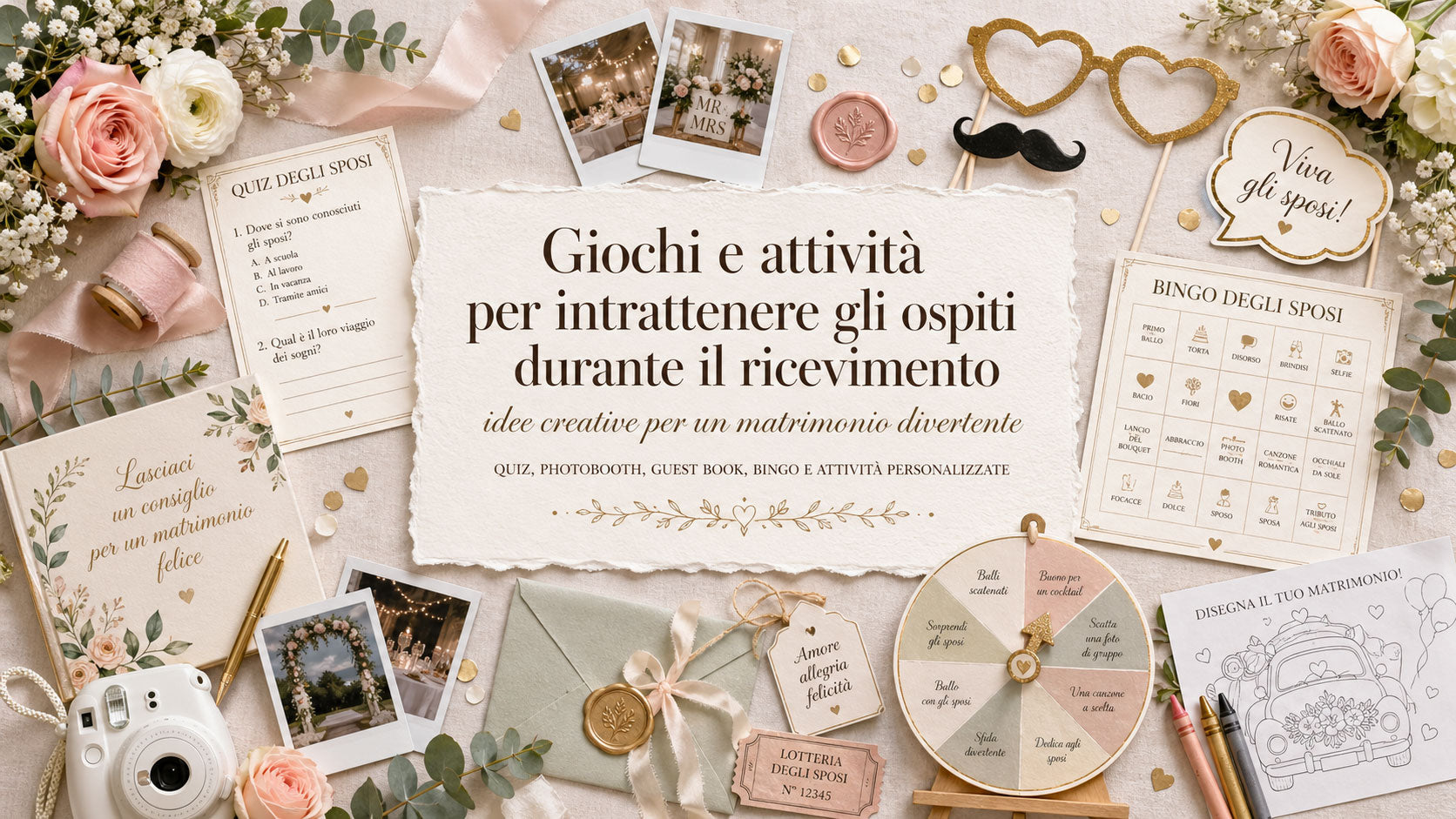 Giochi e attività per intrattenere gli ospiti durante il ricevimento
