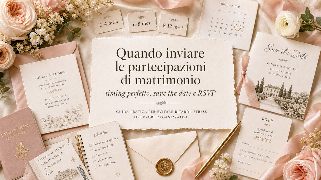 Quando inviare le partecipazioni di matrimonio: guida completa per non sbagliare timing