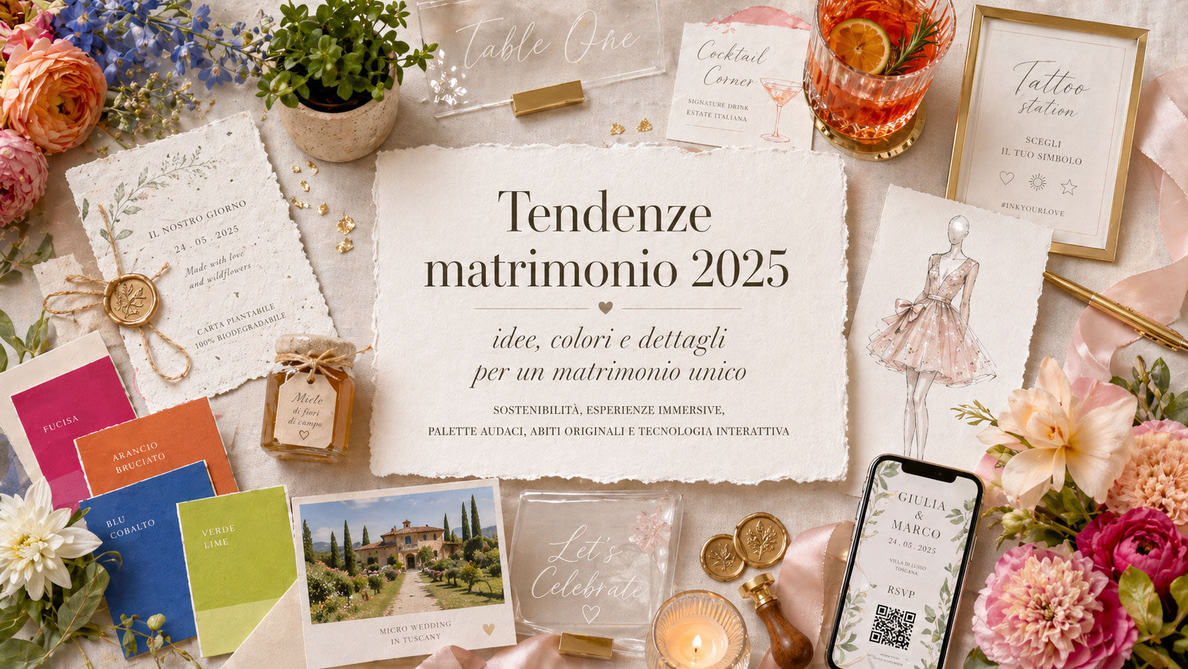 Trend Wedding 2025: le nuove tendenze per matrimoni indimenticabili