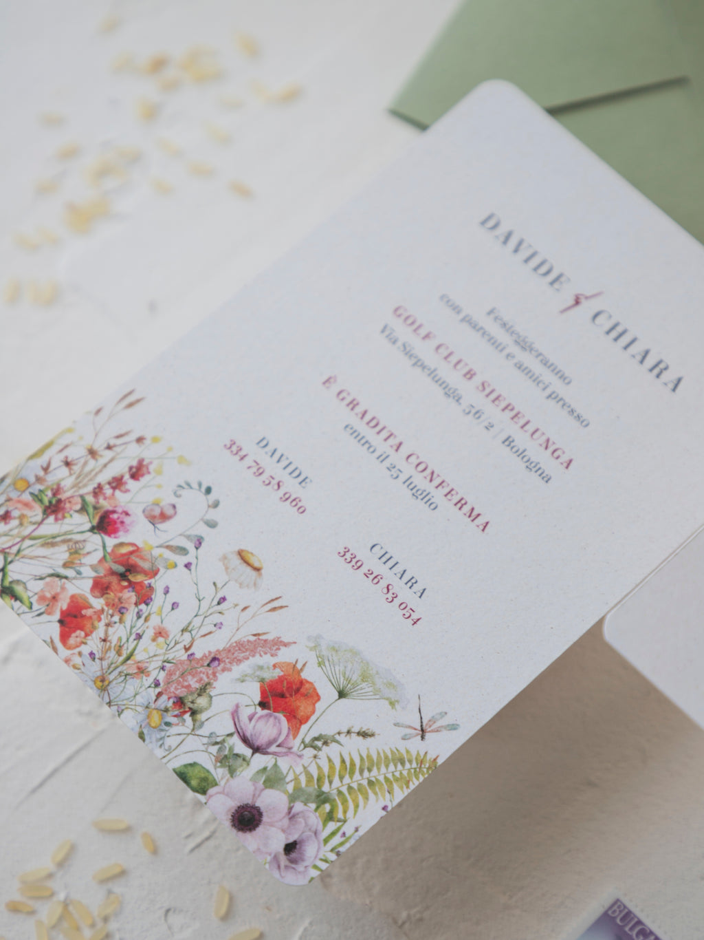 Flor | Rustic chic papaveri e fiori di campo