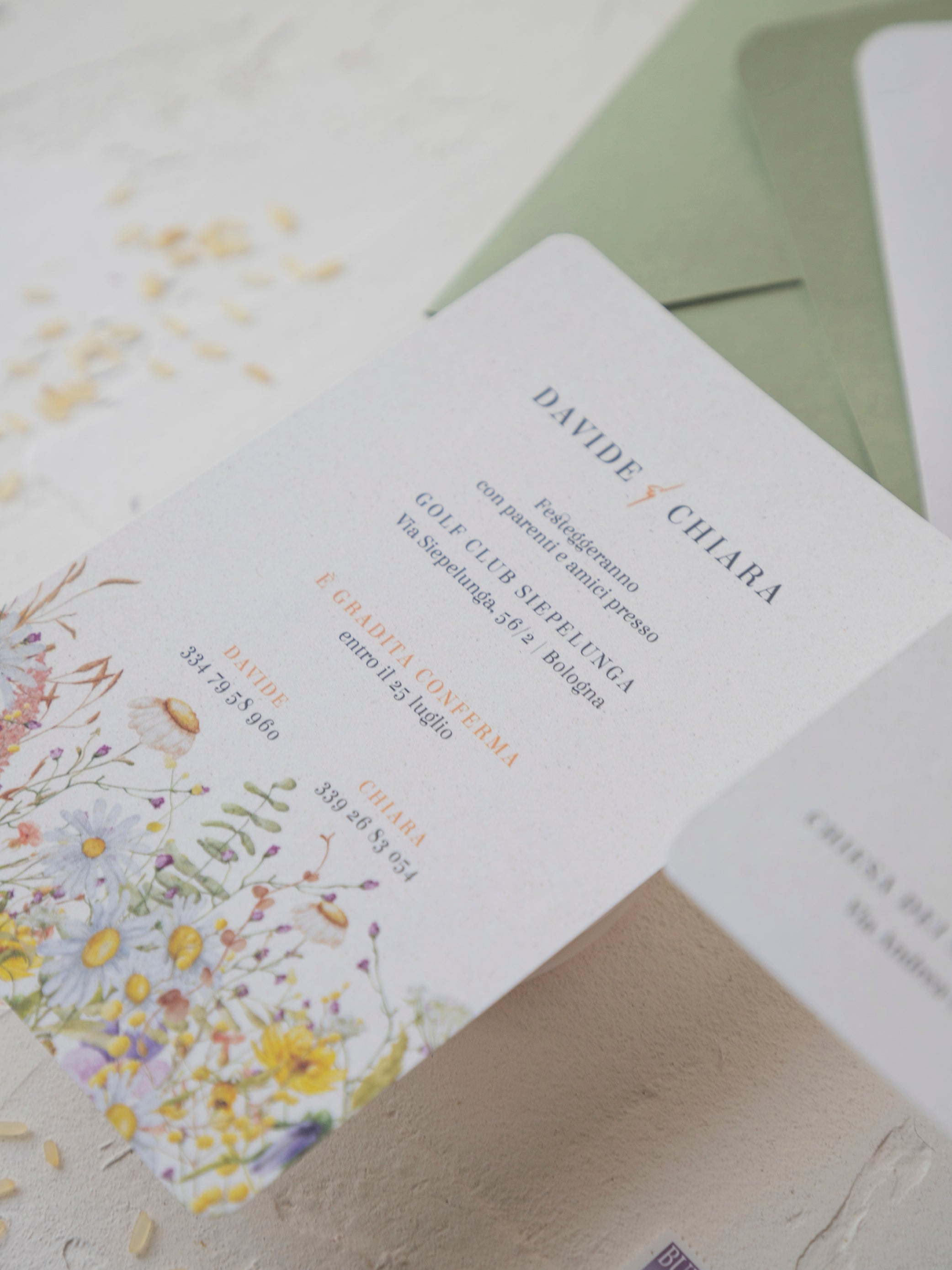 Flor | Rustic chic camomilla e fiori di campo