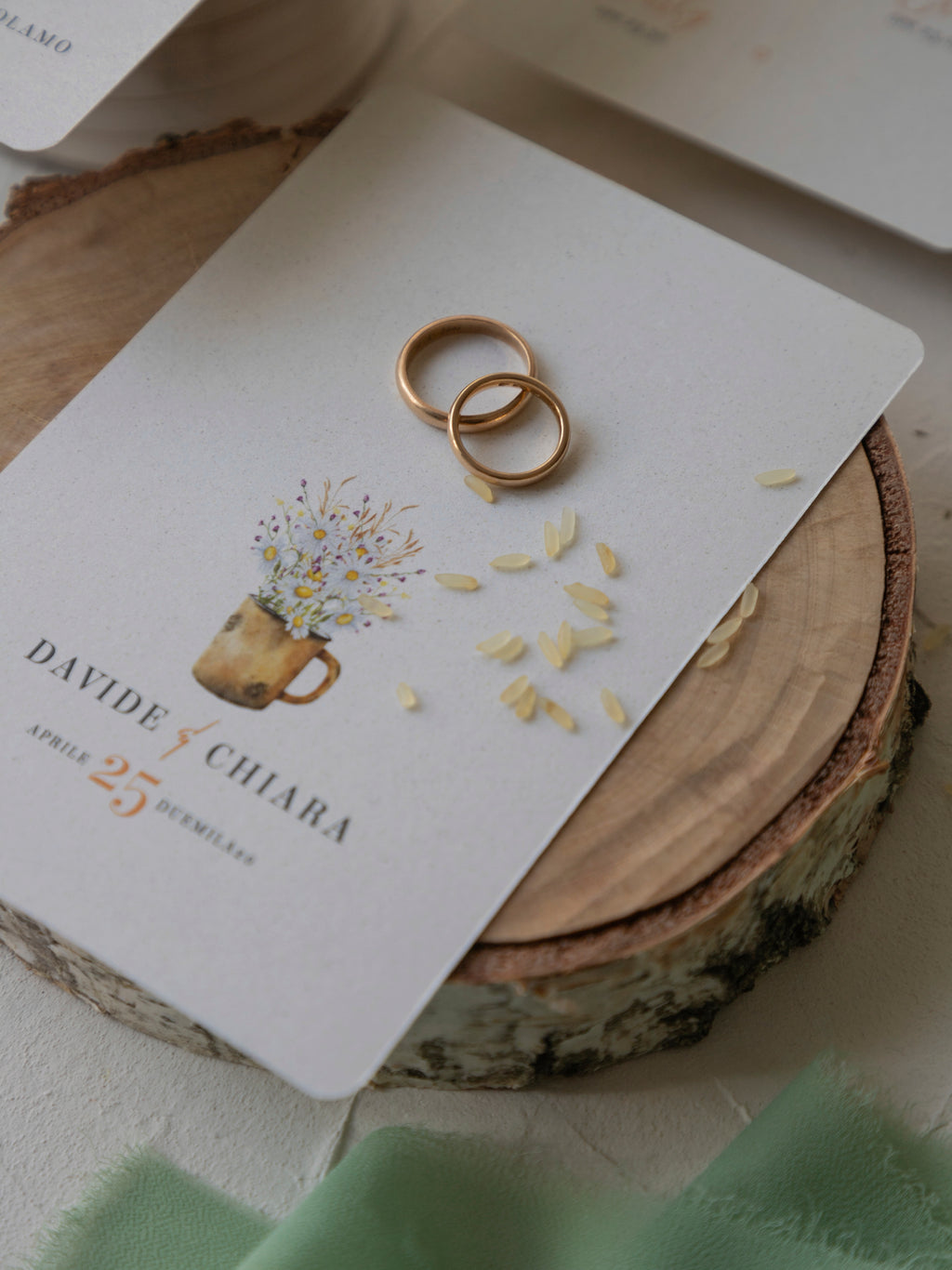 Flor | Rustic chic camomilla e fiori di campo