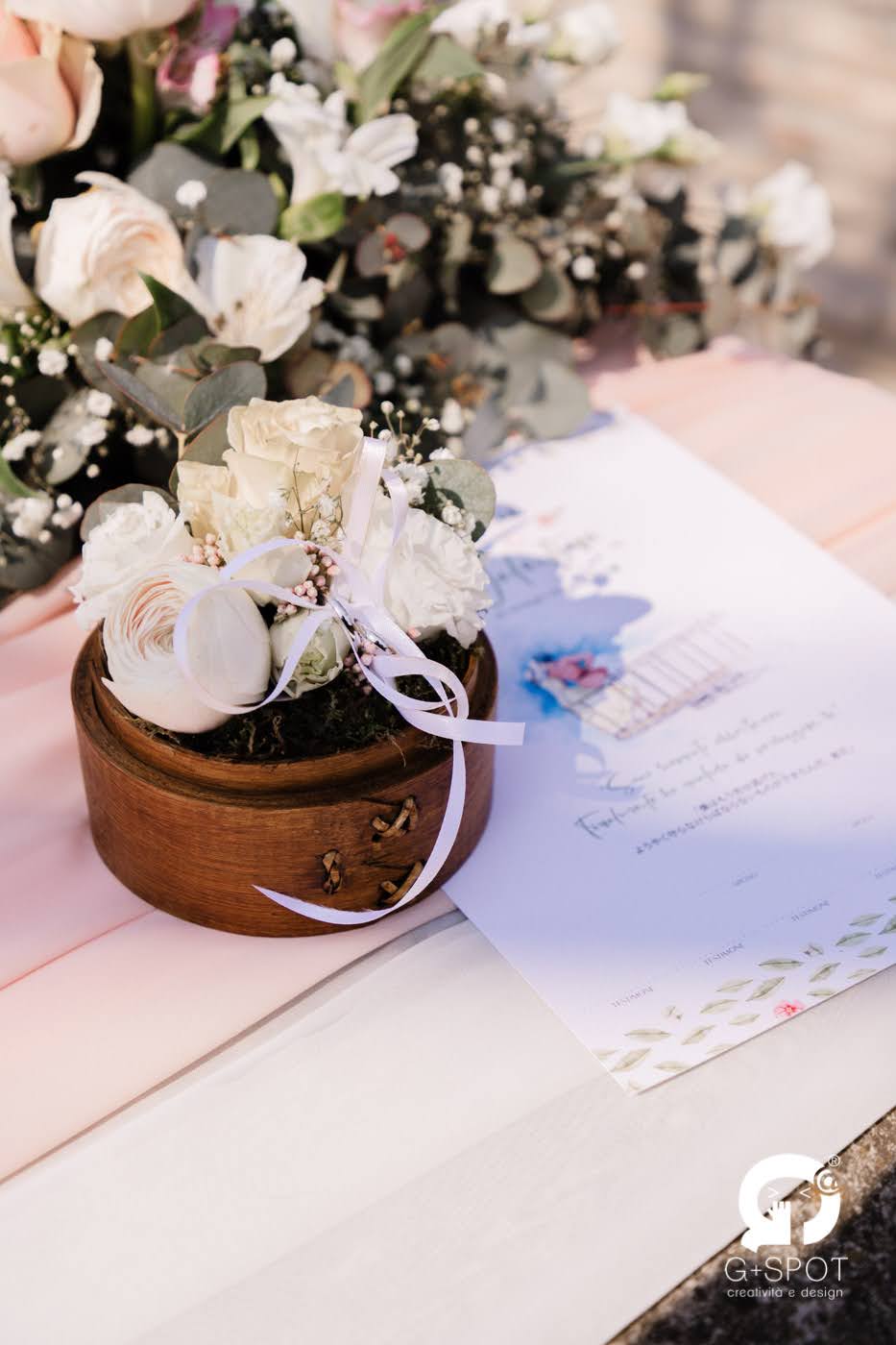 Matrimonio a tema Studio Ghibli di Gianluca e Valentina, con tableau su lanterne giapponesi, personaggi 3D, menù omamori e bomboniere furoshiki.