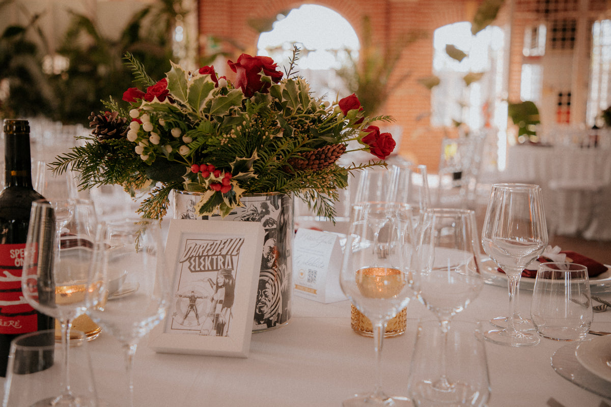 Tableau de mariage a tema comics e supereroi