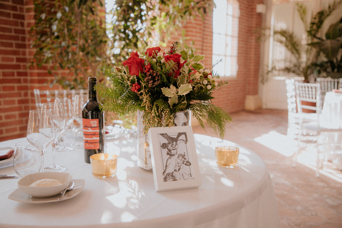 Tableau de mariage a tema comics e supereroi