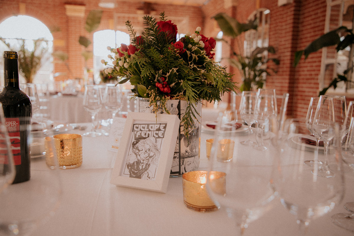 Tableau de mariage a tema comics e supereroi