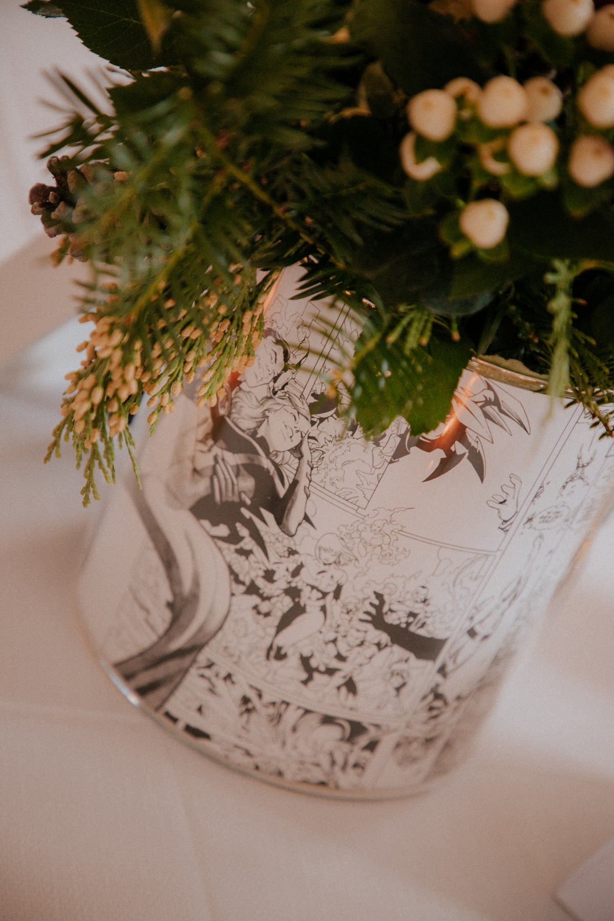 Tableau de mariage a tema comics e supereroi