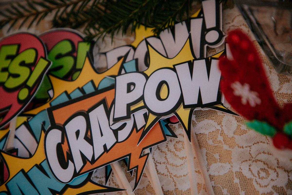 Tableau de mariage a tema comics e supereroi
