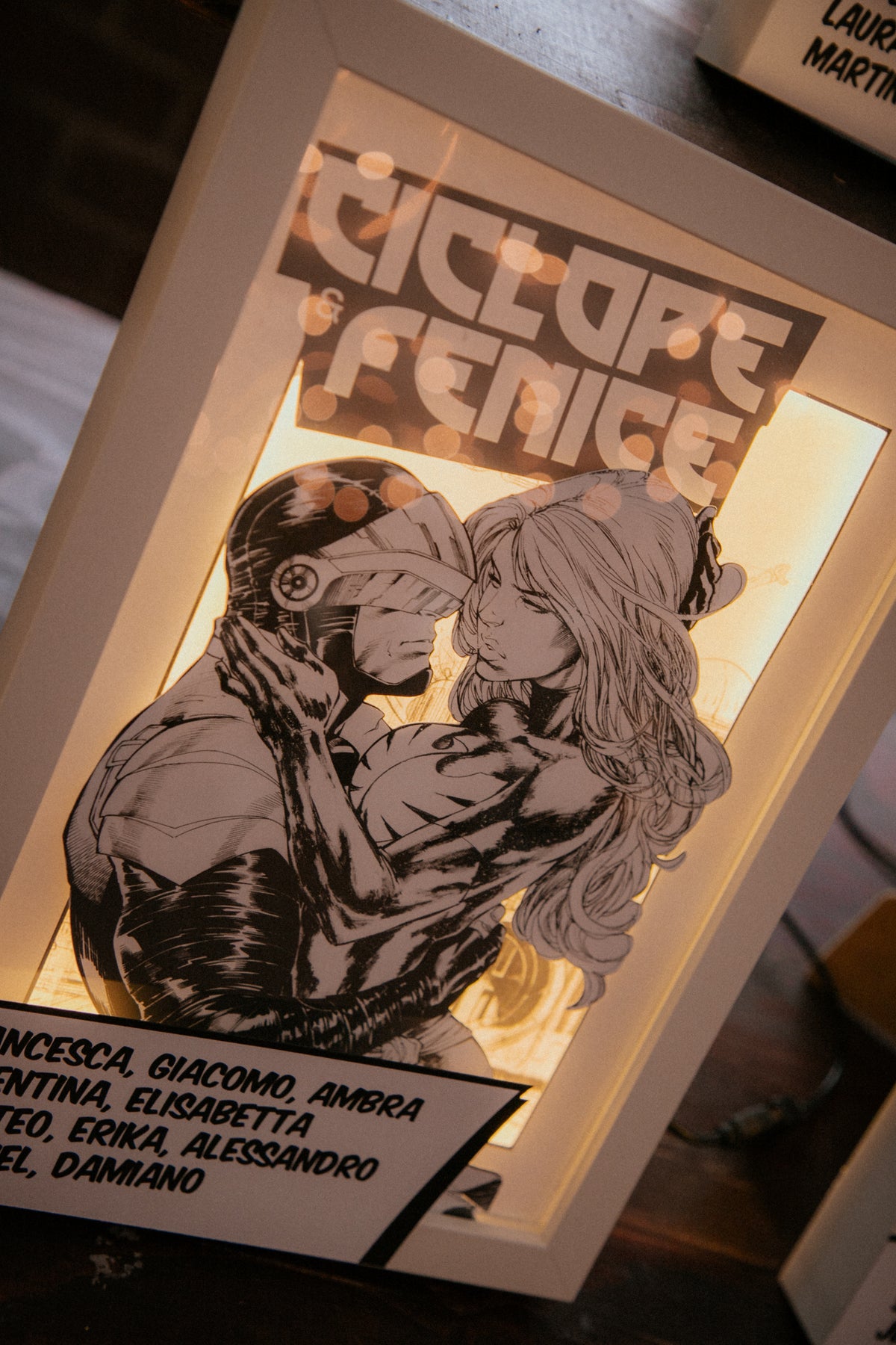 Tableau de mariage a tema comics e supereroi