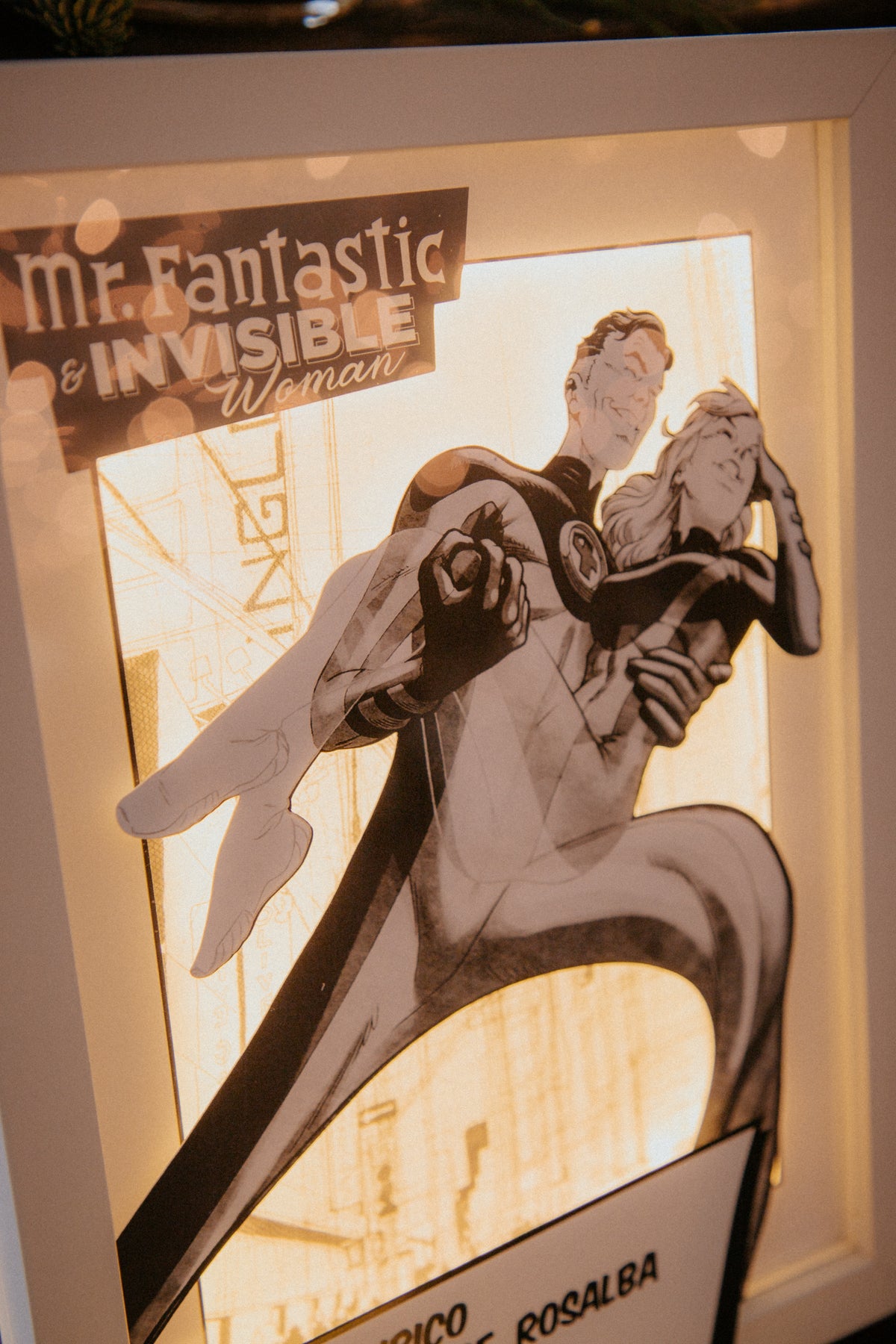 Tableau de mariage a tema comics e supereroi