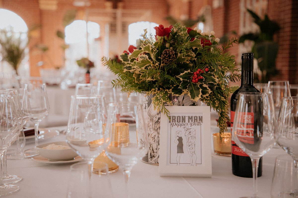 Tableau de mariage a tema comics e supereroi