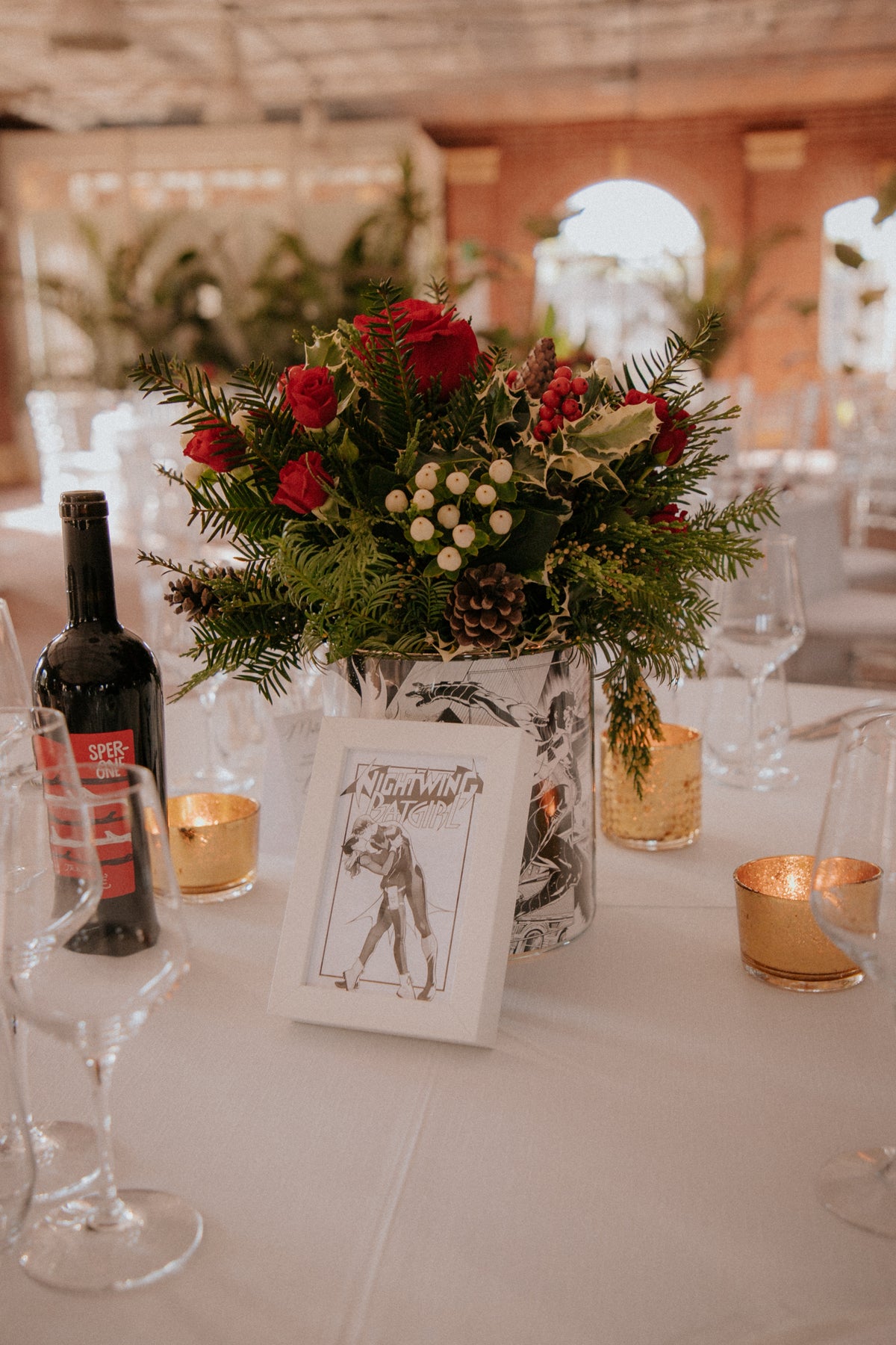 Tableau de mariage a tema comics e supereroi