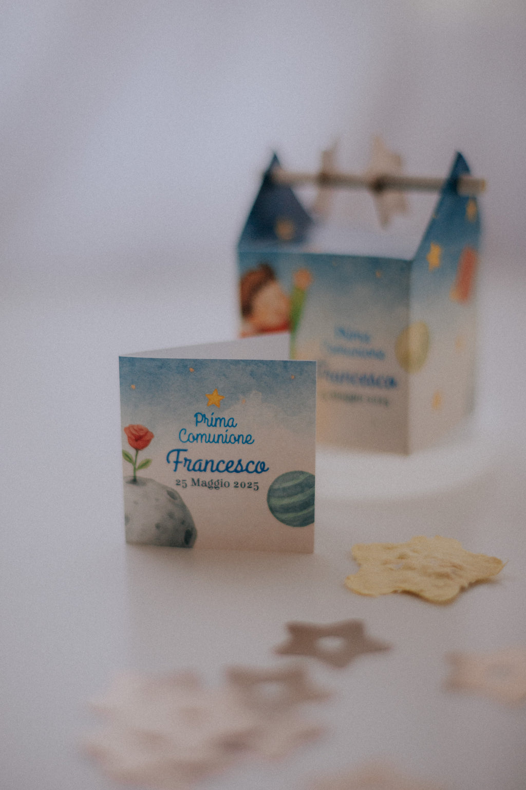 Scatolina Tourillon • Bomboniera con stelline