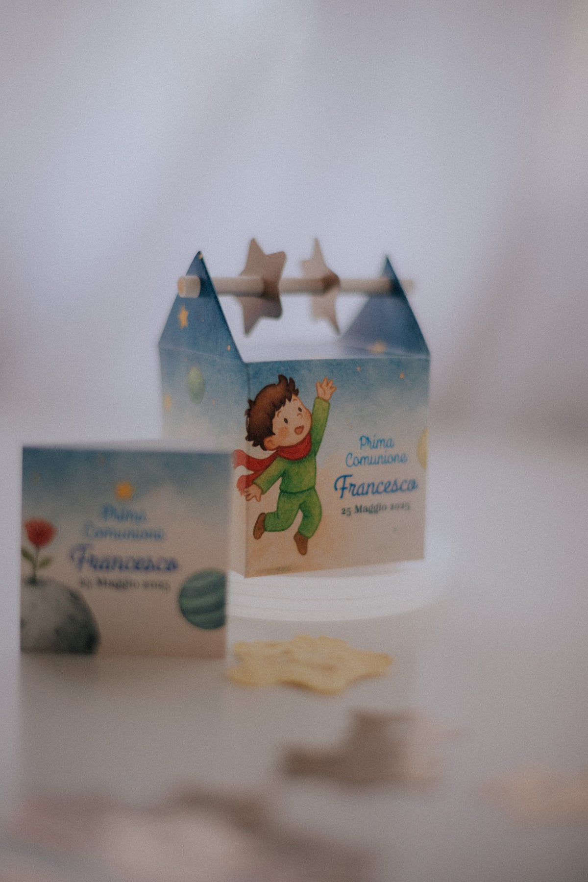 Scatolina Tourillon • Bomboniera con stelline