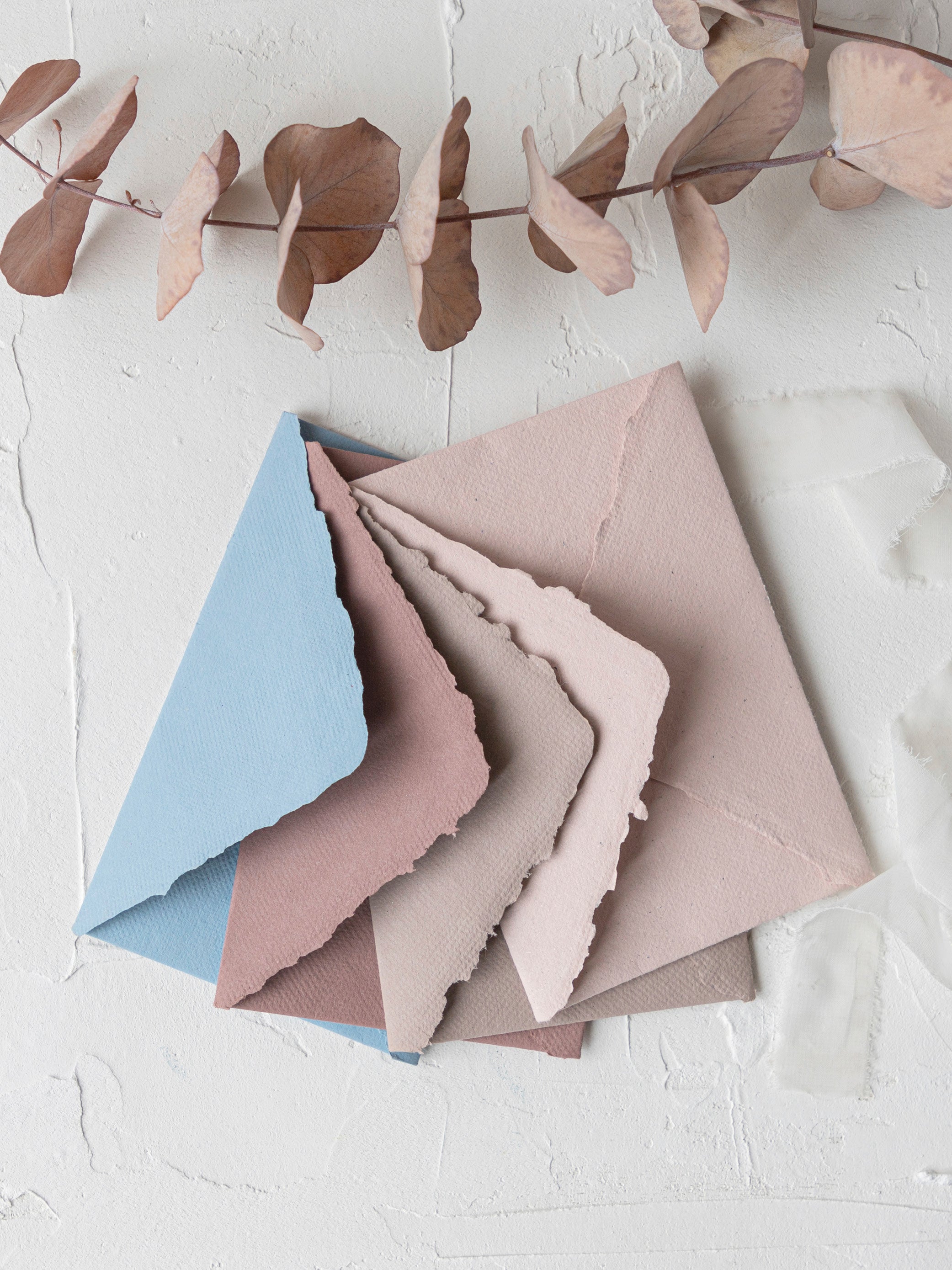 Buste artigianali in carta riciclata | handmade - Pack 10