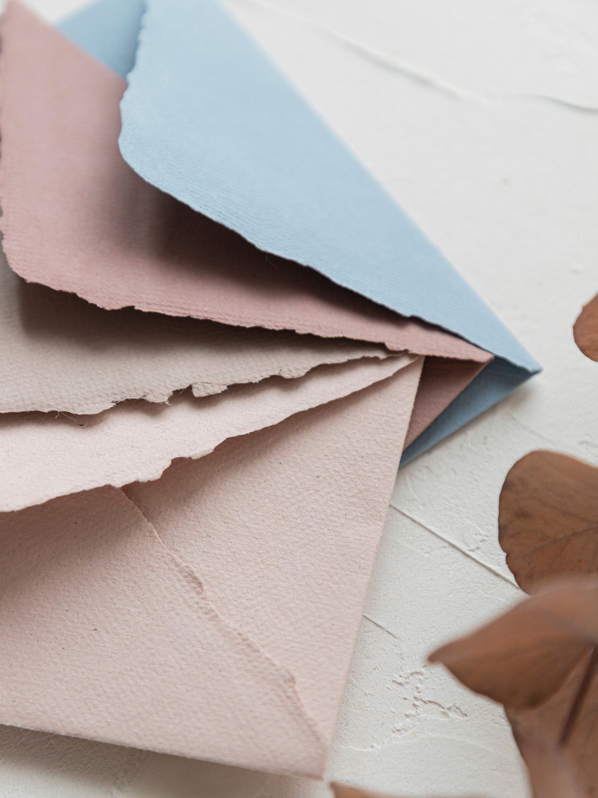 Buste artigianali in carta riciclata | handmade - Pack 10