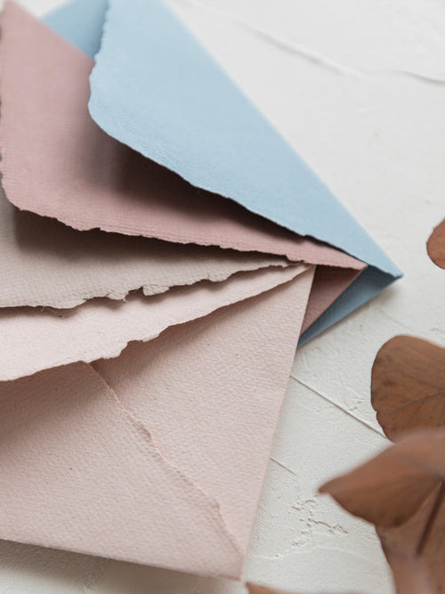 Buste artigianali in carta riciclata | handmade - Pack 10