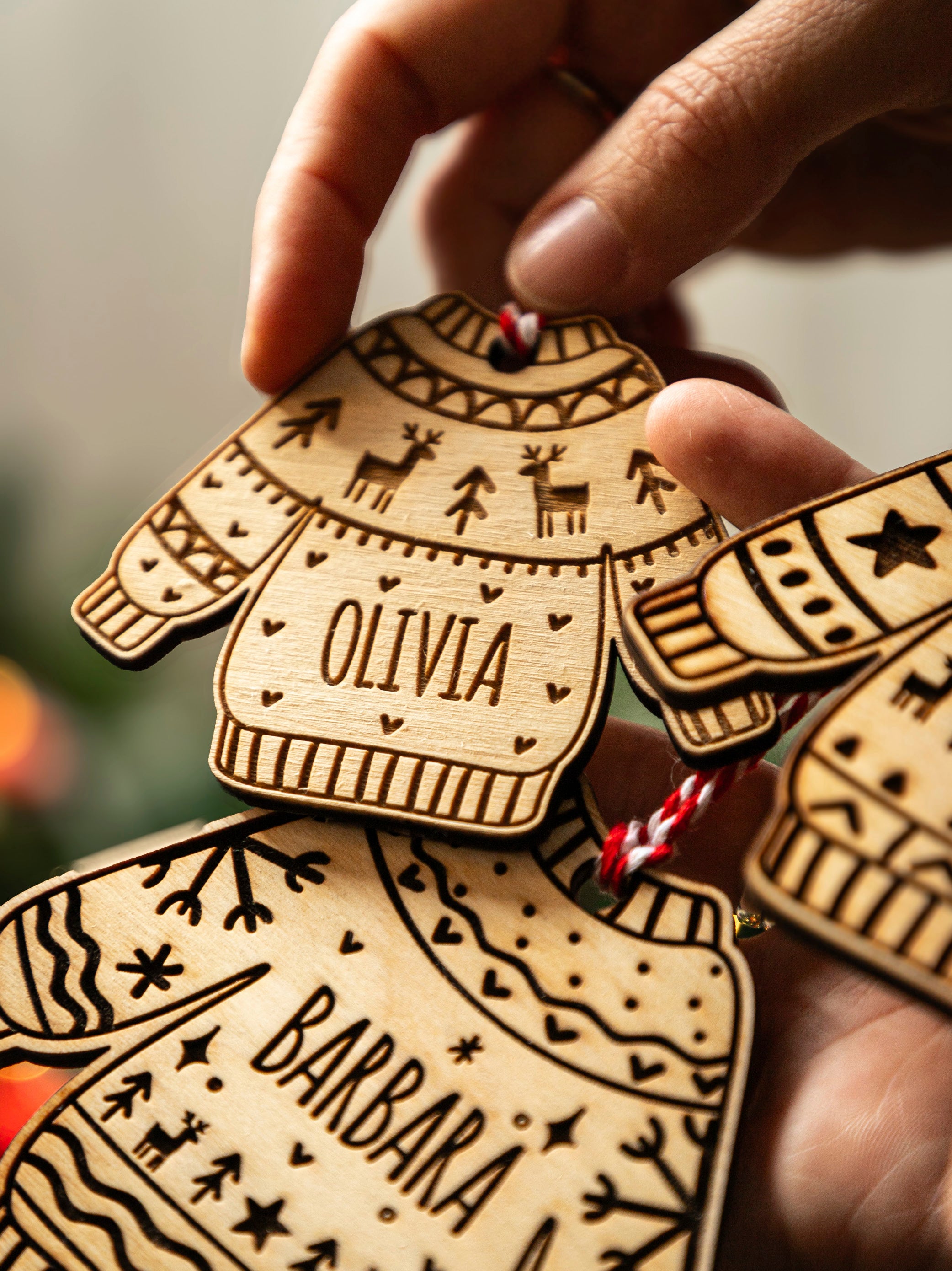 Pallina di Natale personalizzata maglioncini