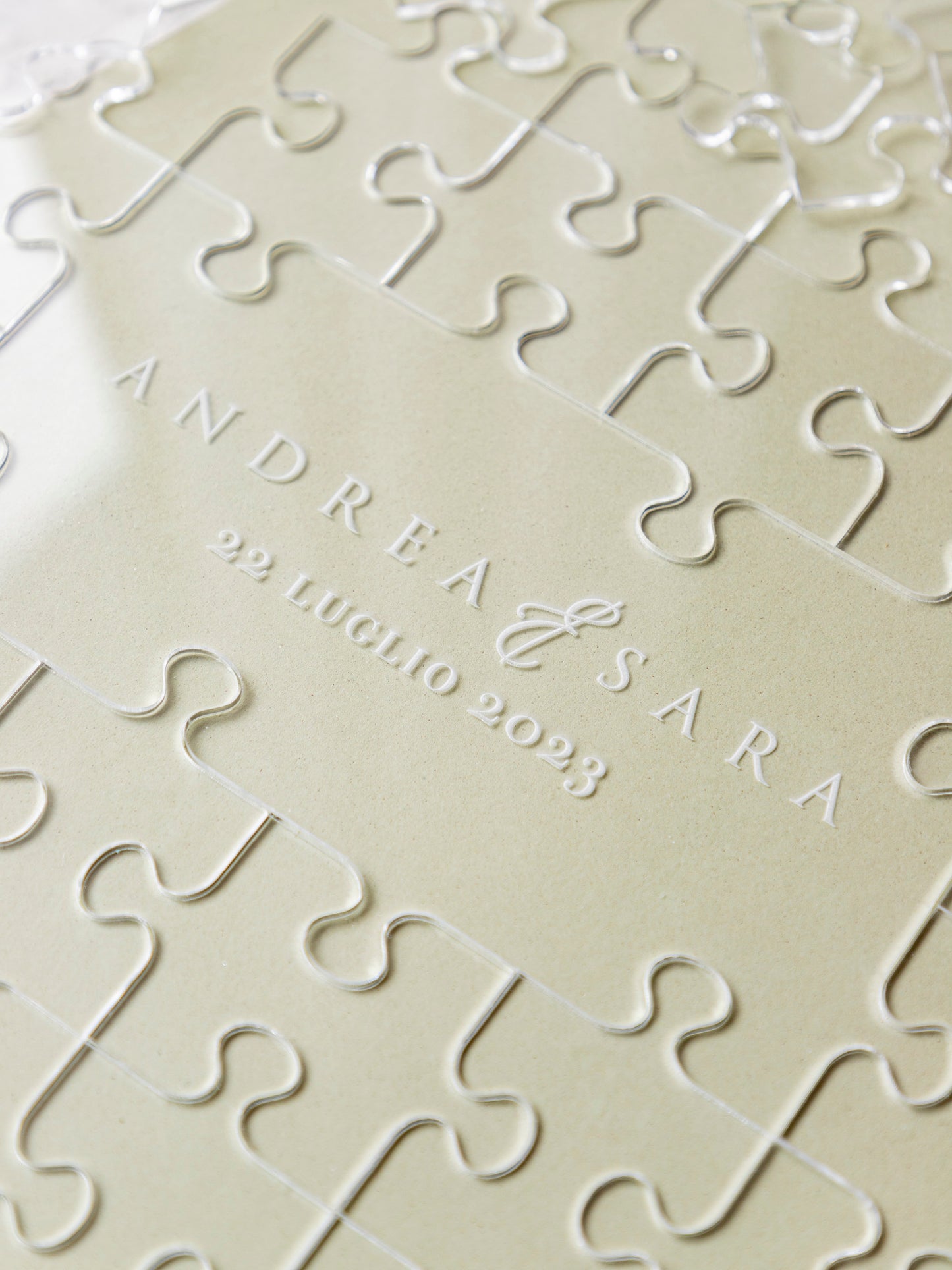 Guestbook Matrimonio a Forma di Puzzle