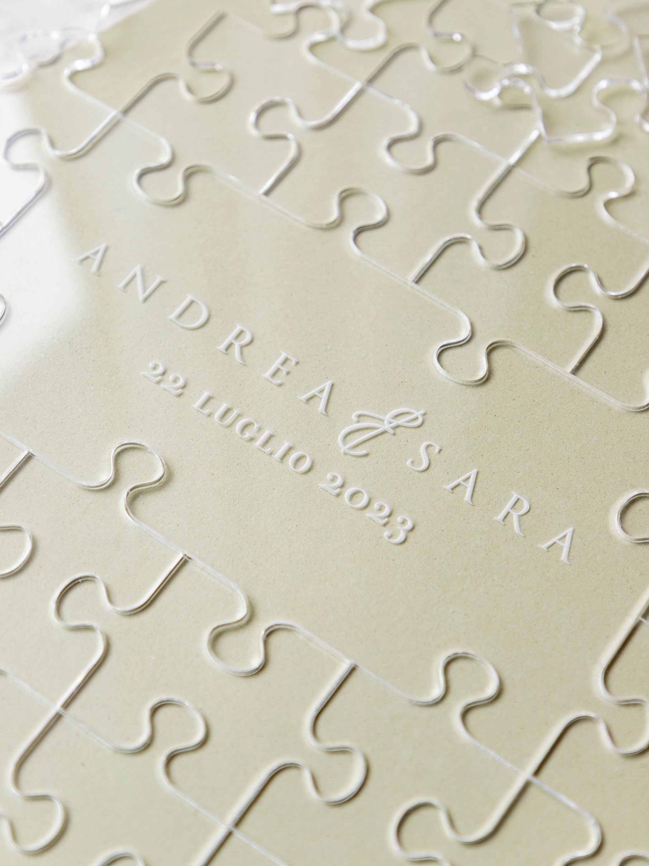 Guestbook Matrimonio a Forma di Puzzle
