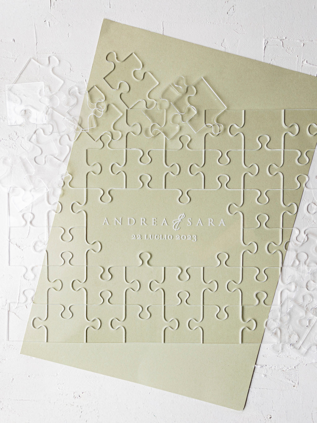 Guestbook Matrimonio a Forma di Puzzle