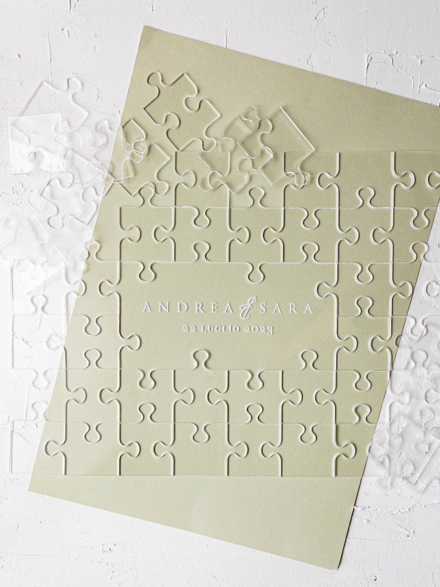 Guestbook Matrimonio a Forma di Puzzle