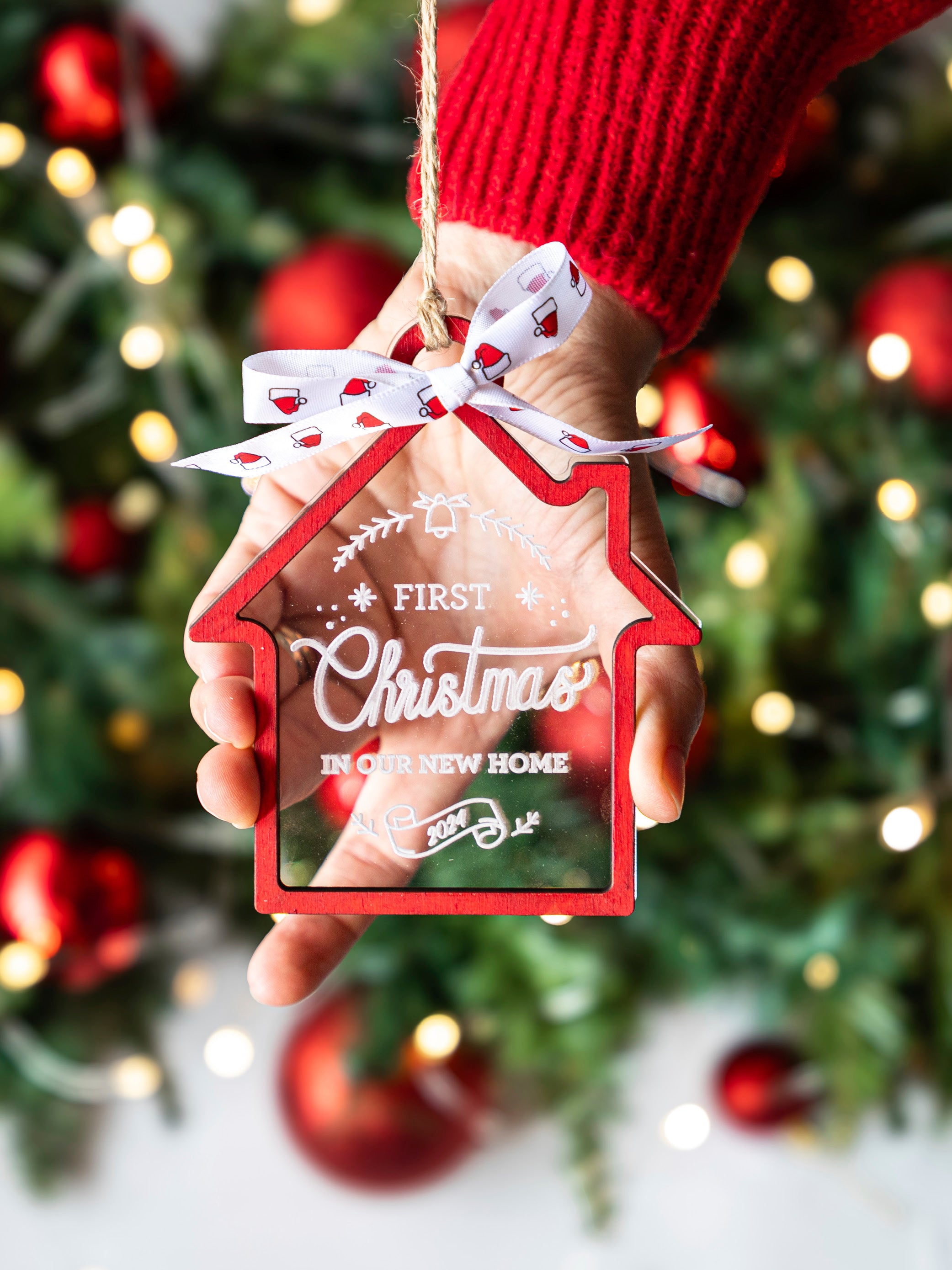 Pallina di Natale personalizzata casetta