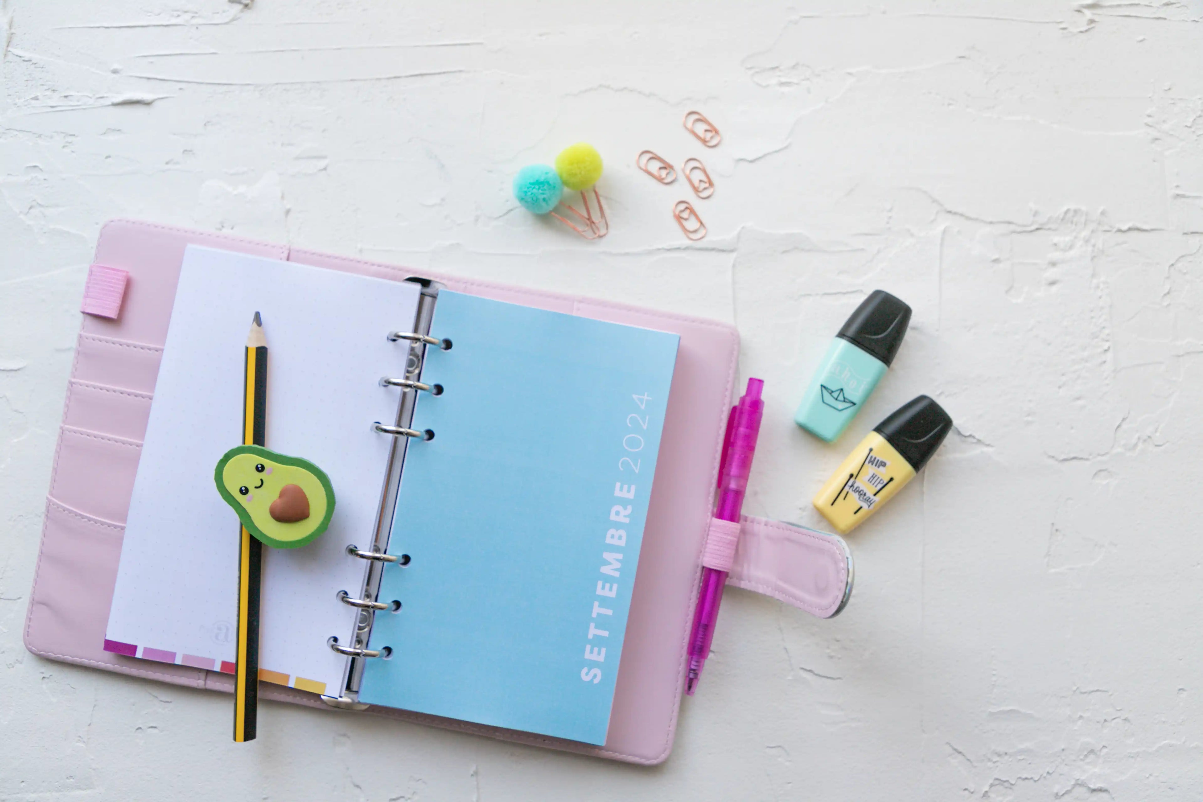 Planner Mensile A5 o Personal 10×17 – Inserto 12 mesi per agenda ad anelle